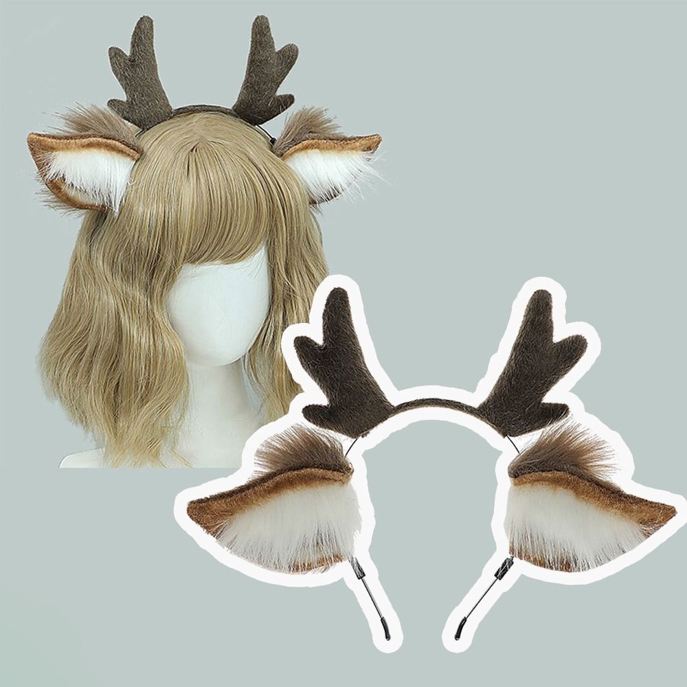 Unisex Deer Ears Reindeer Antl - огляд і ціна Reindeer Antlers Headband