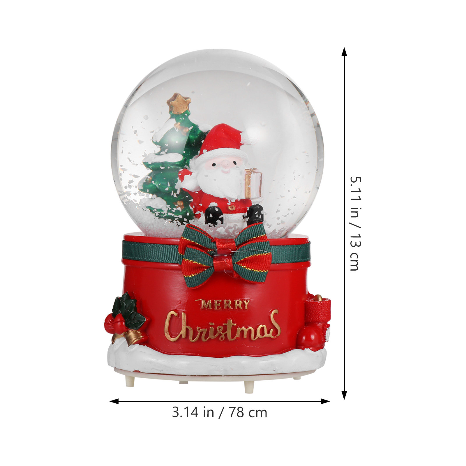 Christmas Santa Claus Crystal  - огляд і ціна Snow Globe Musical