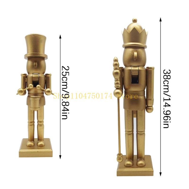 Christmas Mantels Decors, Gold - огляд і ціна Nutcracker Figurine