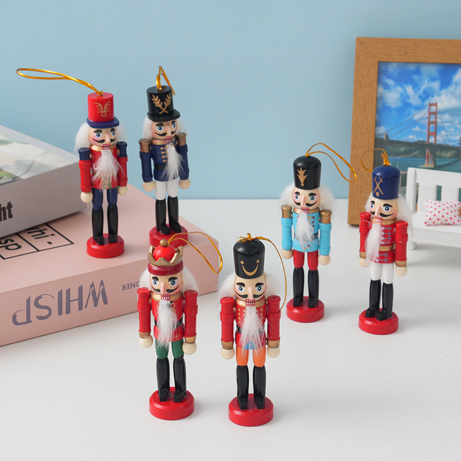 6pcs Christmas Nutcracker Wood - огляд і ціна Nutcracker Figurine
