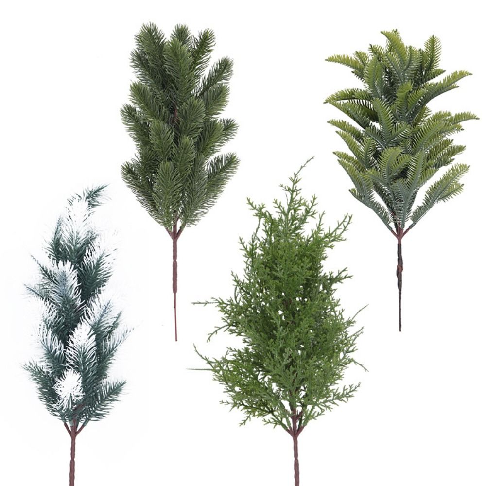 Green Artificial Pine Branch C - огляд і ціна Christmas Wreath Fake