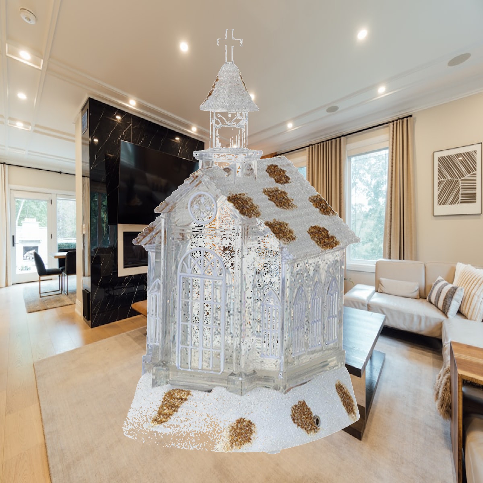 Xmas Decoration for Home Music - огляд і ціна Snow Globe Musical