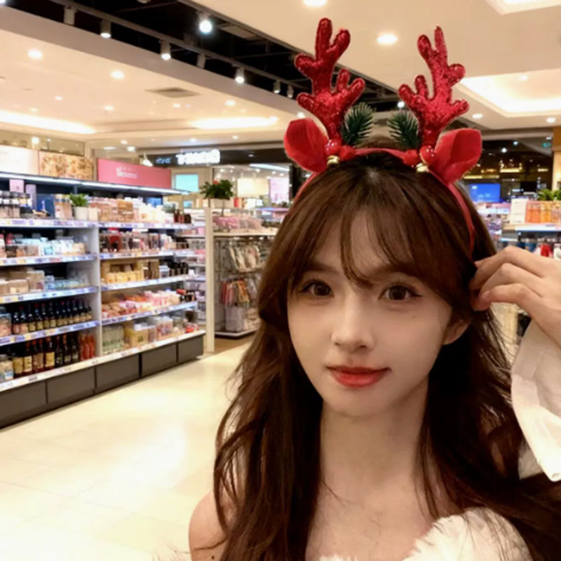Christmas Glitter Deer Antlers - огляд і ціна Reindeer Antlers Headband