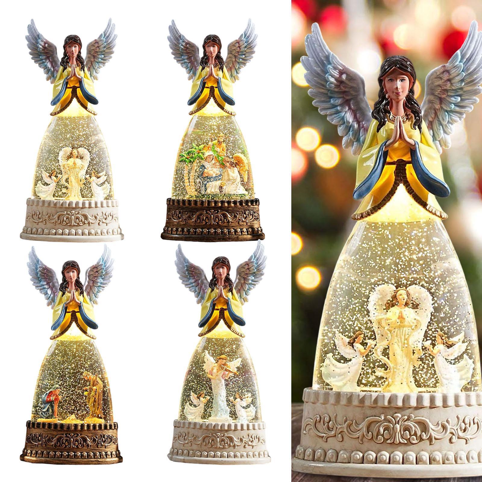 Lighted Angel Figurine Snow Gl - огляд і ціна Snow Globe Musical