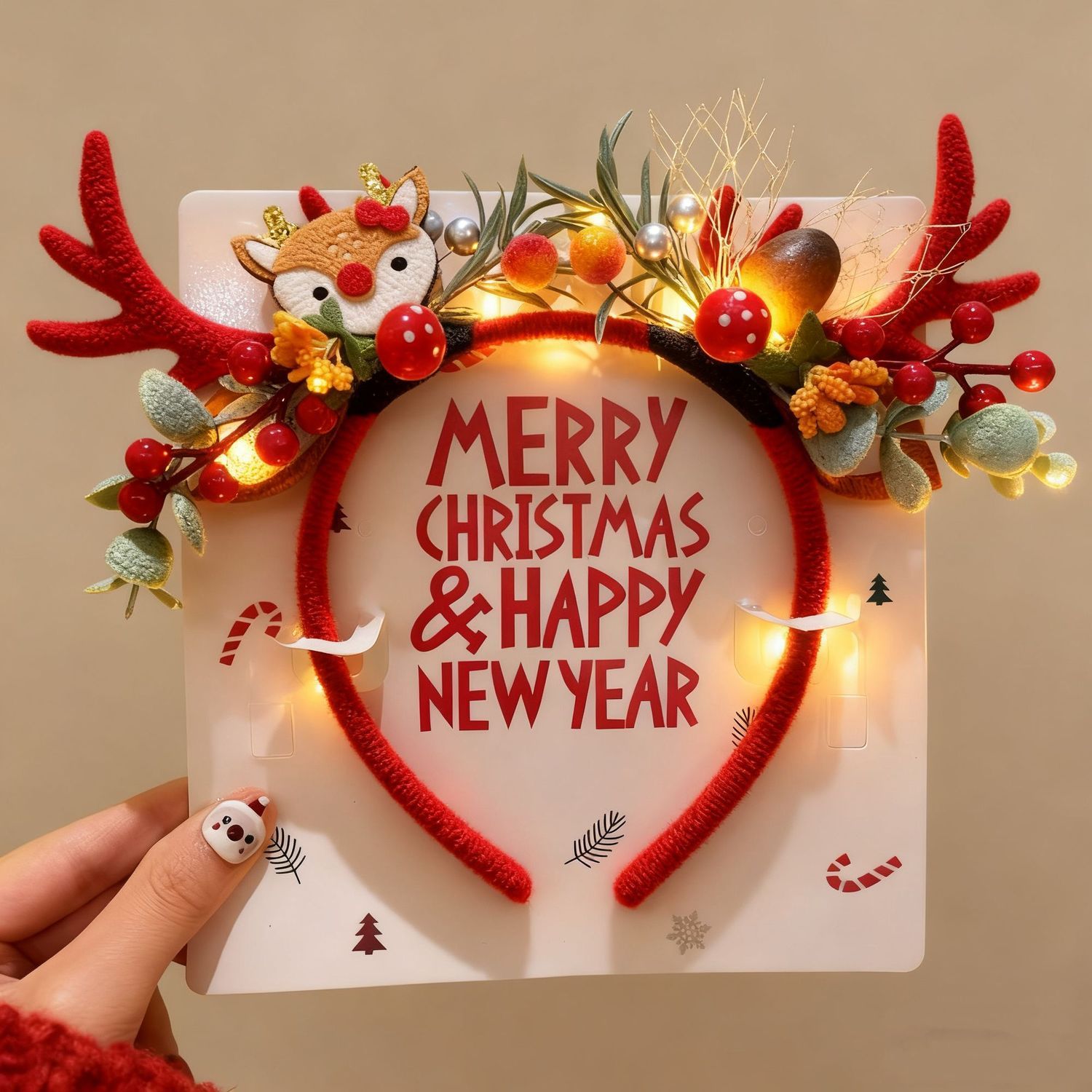 Christmas Reindeer Antlers Hea - огляд і ціна Reindeer Antlers Headband