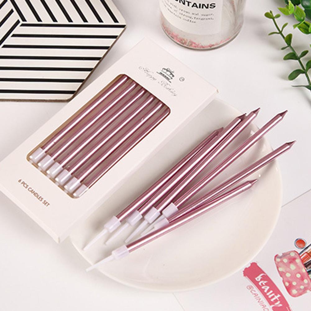 6/18pcs Metal Gold Silver Birt - огляд і ціна Holiday Candle Set
