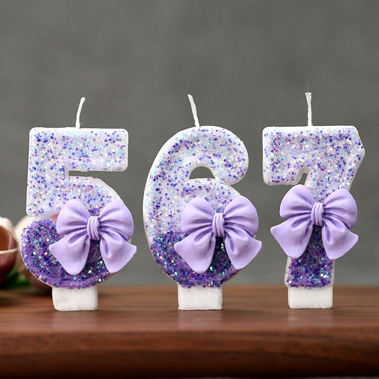 Creative Glitter Gradual Purpl - огляд і ціна Holiday Candle Set