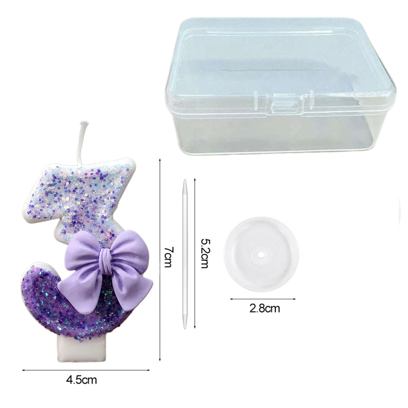 Creative Glitter Gradual Purpl - огляд і ціна Holiday Candle Set