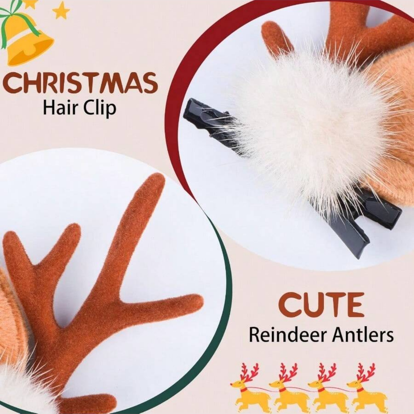 2pcs Christmas Reindeer Antler - огляд і ціна Reindeer Antlers Headband