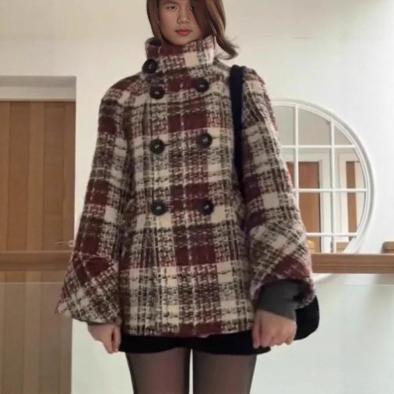 Warm Checkered Turtleneck Shou - огляд і ціна Christmas Throw Blanket