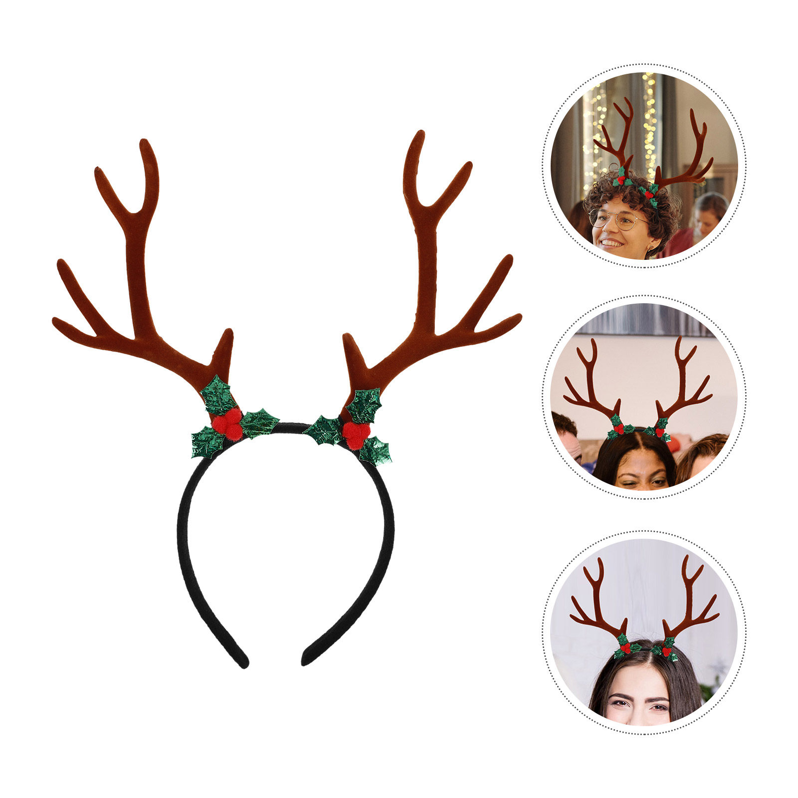 Large Festive Reindeer Antlers - огляд і ціна Reindeer Antlers Headband